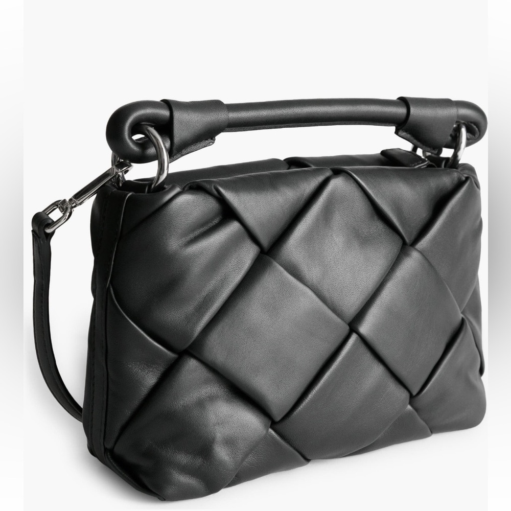 & Other Stories Braided Leather Crossbody Bag